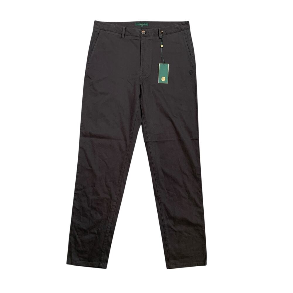 Extracurricular Pants Mens 34 Charcoal Straight Cotton Lyocell Stretch Techsoft‎